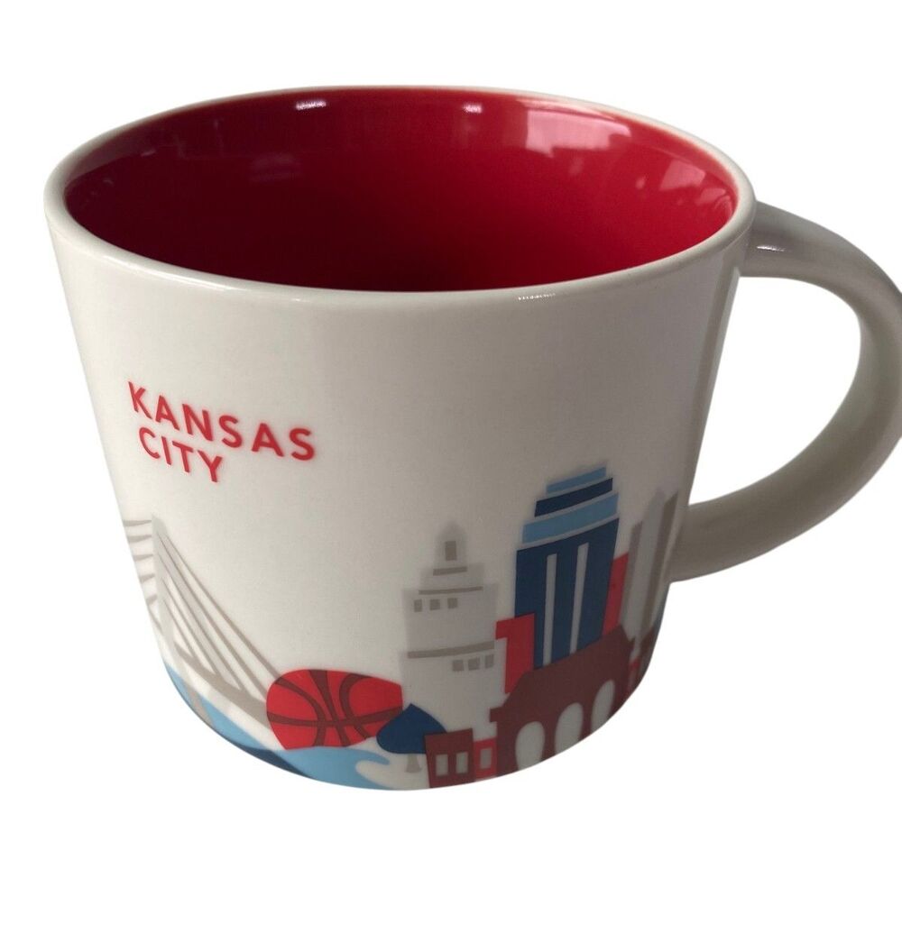 Starbucks Kansas City Coffee Mug Ceramic You are Here Collection YAH Series 14oz